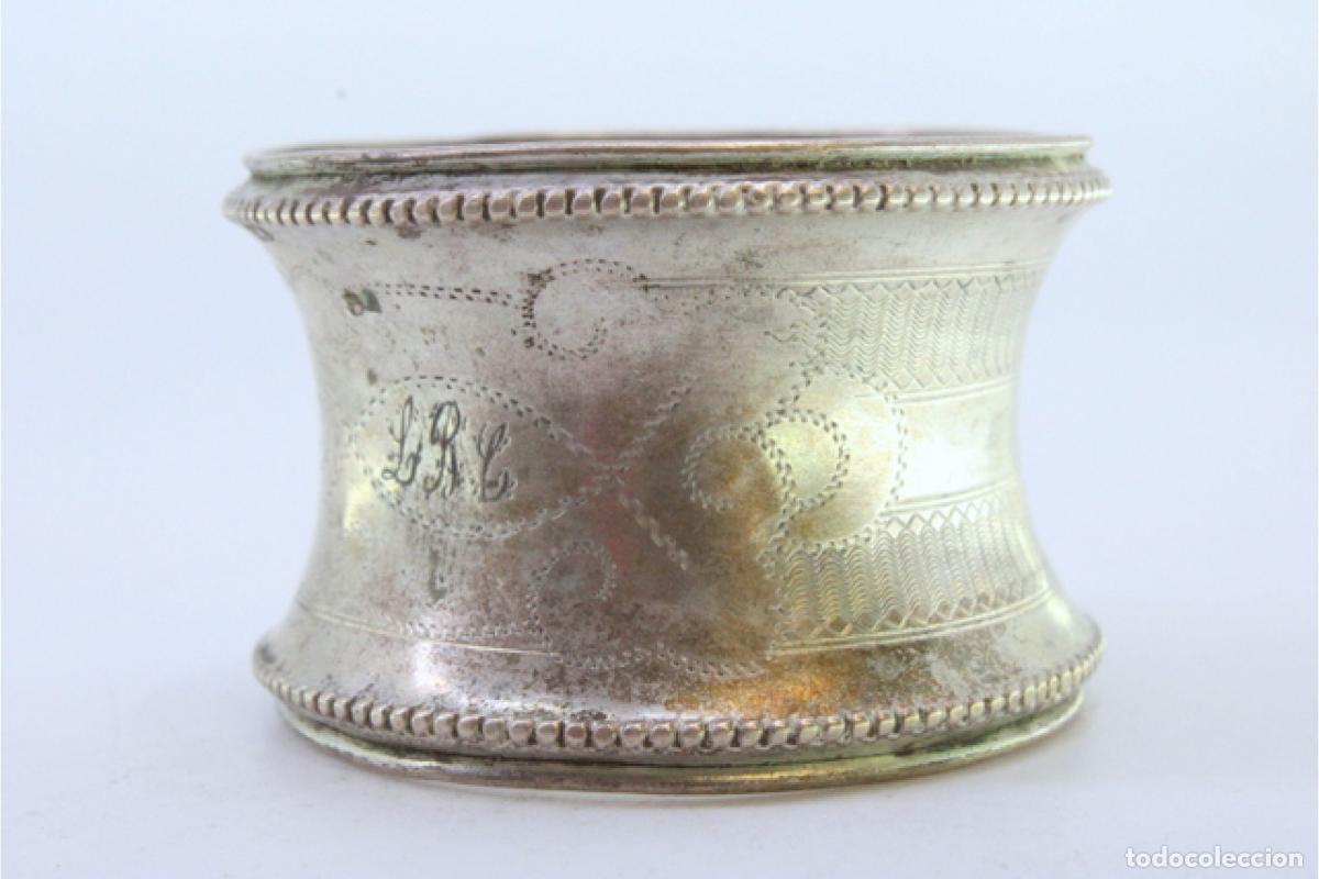 Antig&uuml;edades: Anillo para servilletas de plata - Foto 4
