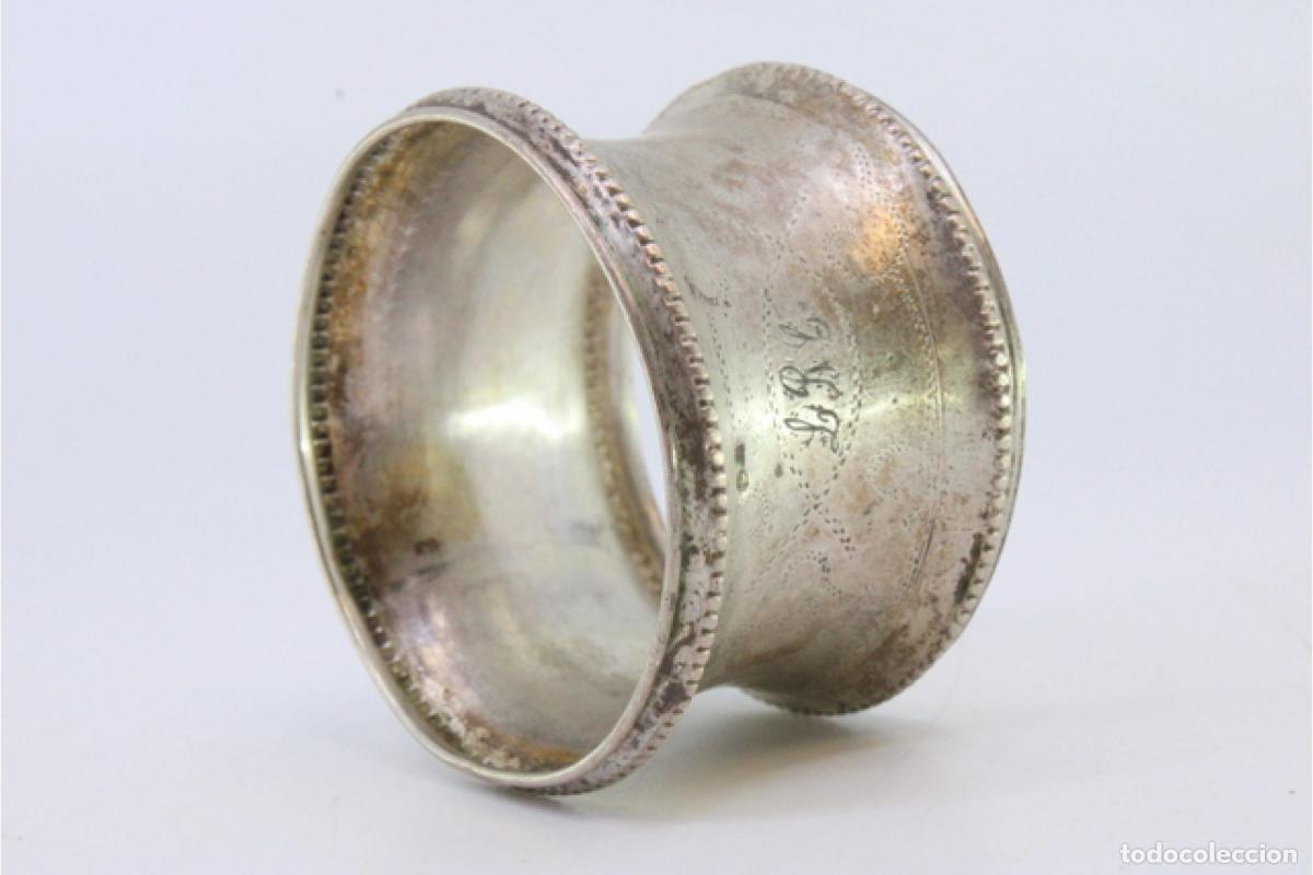 Antig&uuml;edades: Anillo para servilletas de plata - Foto 5