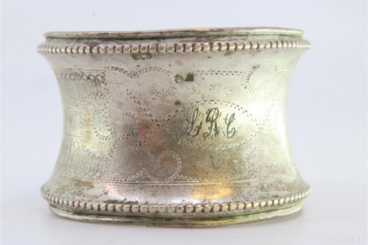 Antig&uuml;edades: Anillo para servilletas de plata - Foto 8