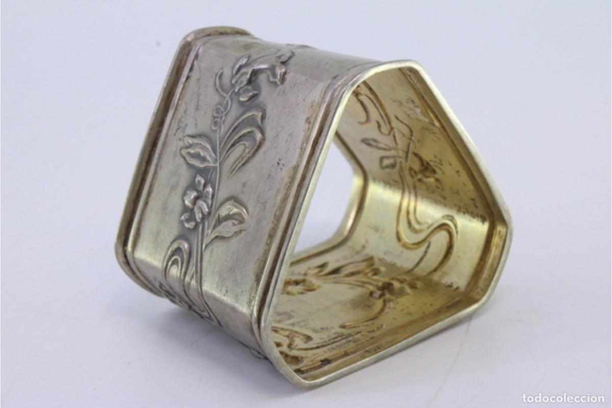 Antig&uuml;edades: Anillo para servilletas de plata - Foto 2