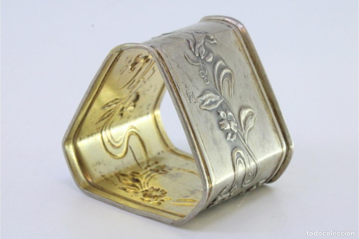 Antig&uuml;edades: Anillo para servilletas de plata - Foto 7