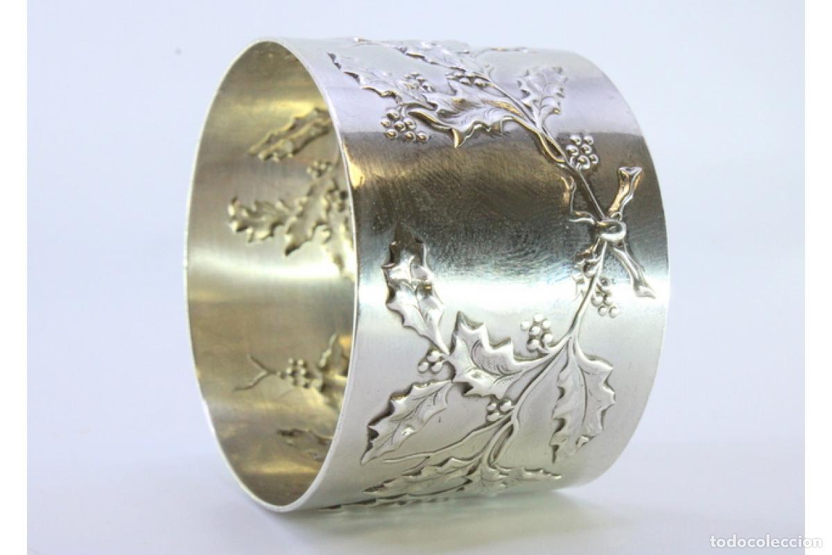 Antig&uuml;edades: Anillo para servilletas de plata - Foto 2