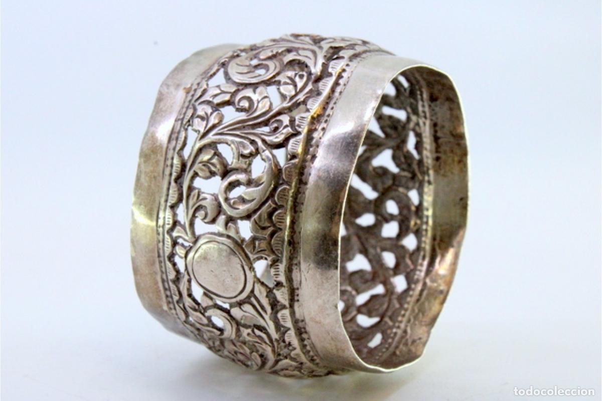 Antig&uuml;edades: Anillo para servilletas de plata - Foto 7