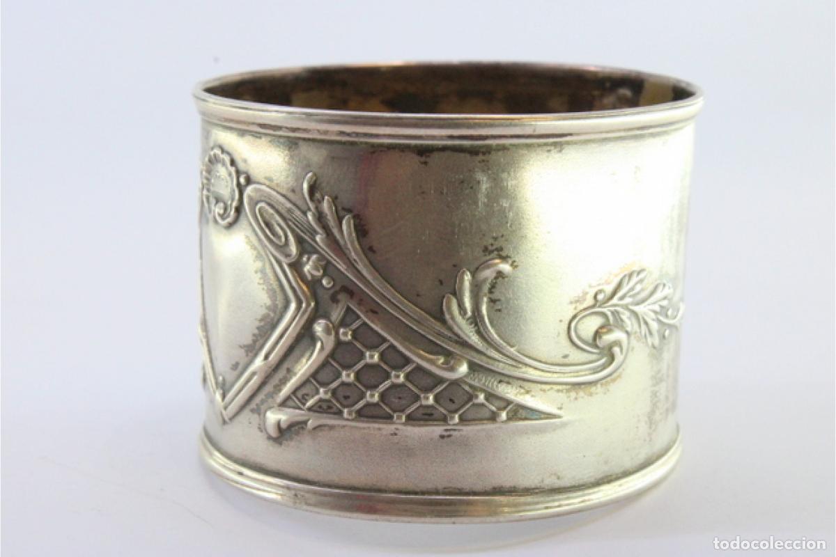 Antig&uuml;edades: Anillo para servilletas de plata - Foto 4
