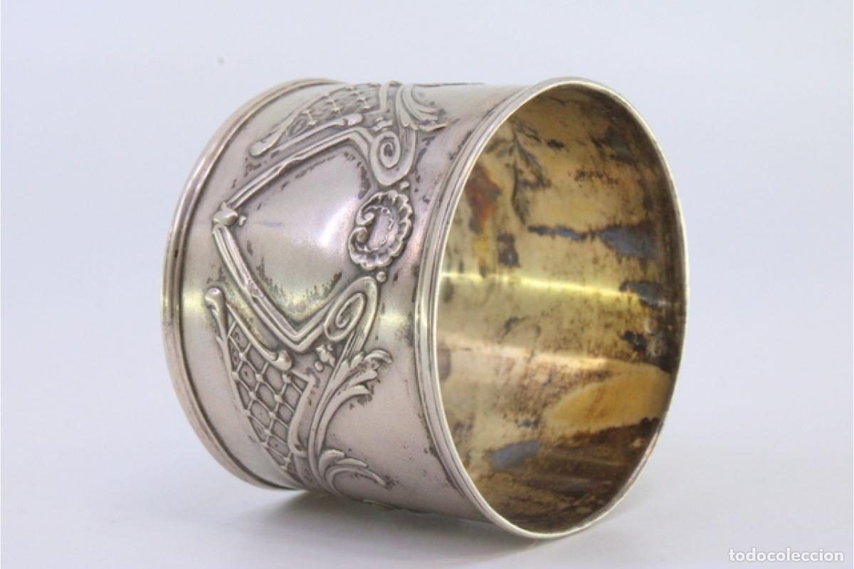 Antig&uuml;edades: Anillo para servilletas de plata - Foto 7