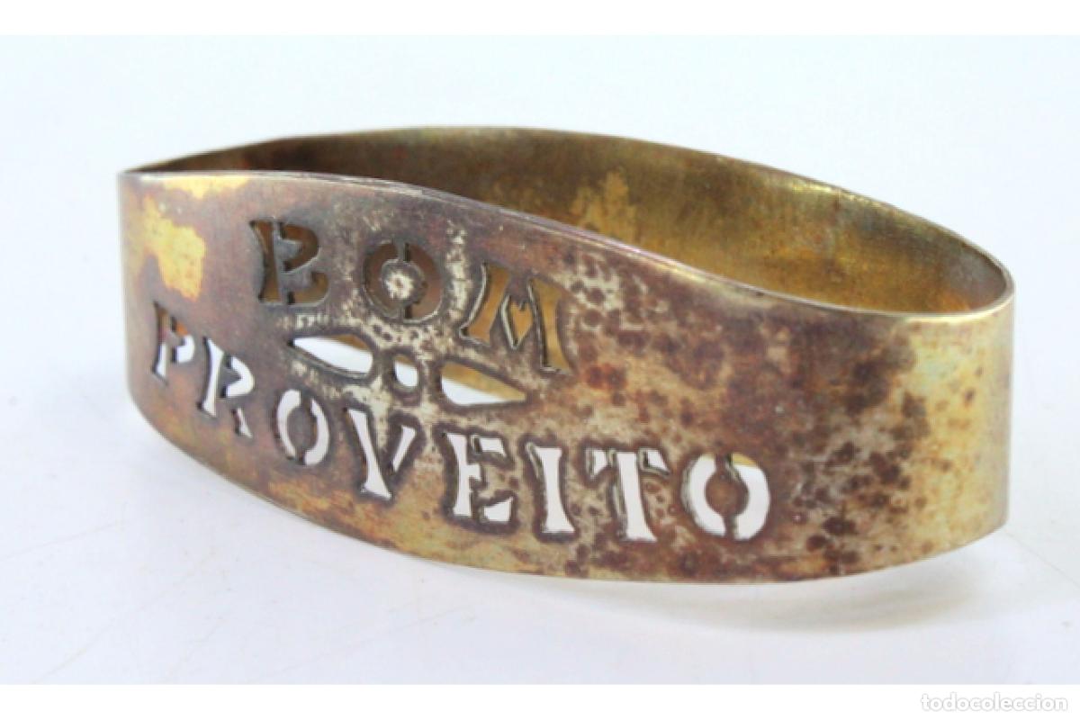 Antig&uuml;edades: Anillo para servilletas de plata - Foto 2