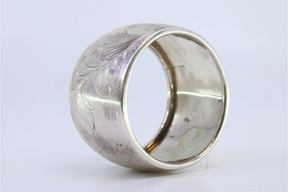 Antig&uuml;edades: Anillo para servilletas de plata - Foto 2
