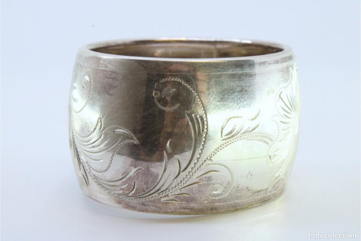 Antig&uuml;edades: Anillo para servilletas de plata - Foto 4