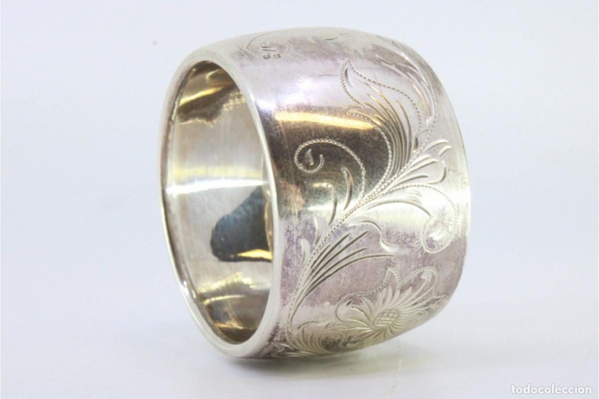 Antig&uuml;edades: Anillo para servilletas de plata - Foto 6
