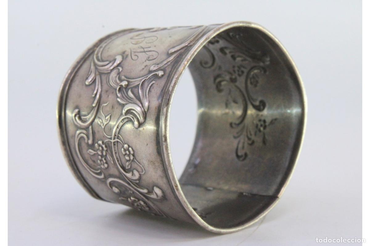 Antig&uuml;edades: Anillo para servilletas de plata - Foto 4