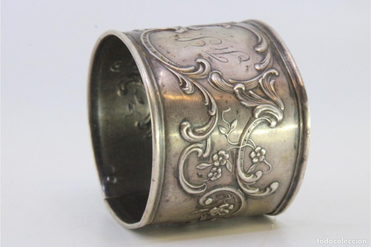 Antig&uuml;edades: Anillo para servilletas de plata - Foto 5