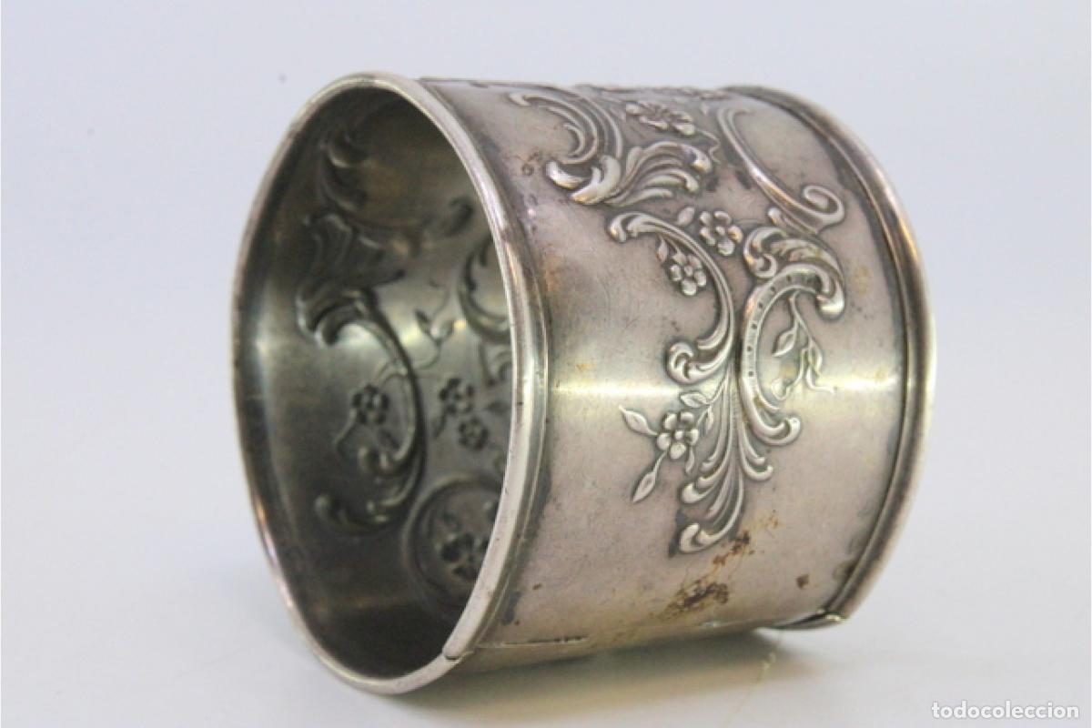 Antig&uuml;edades: Anillo para servilletas de plata - Foto 6