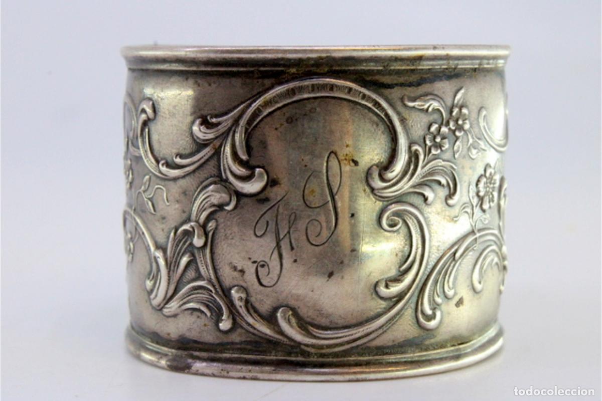 Antig&uuml;edades: Anillo para servilletas de plata - Foto 7