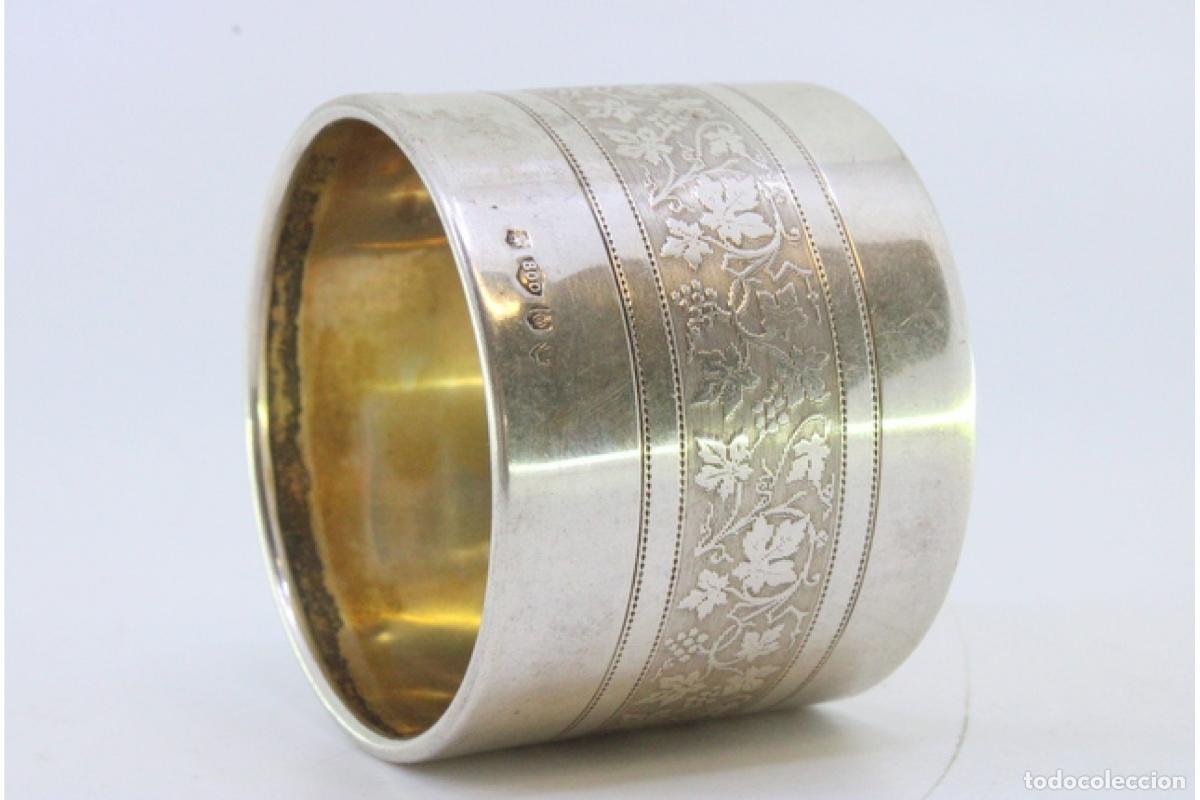 Antig&uuml;edades: Anillo para servilletas de plata - Foto 5