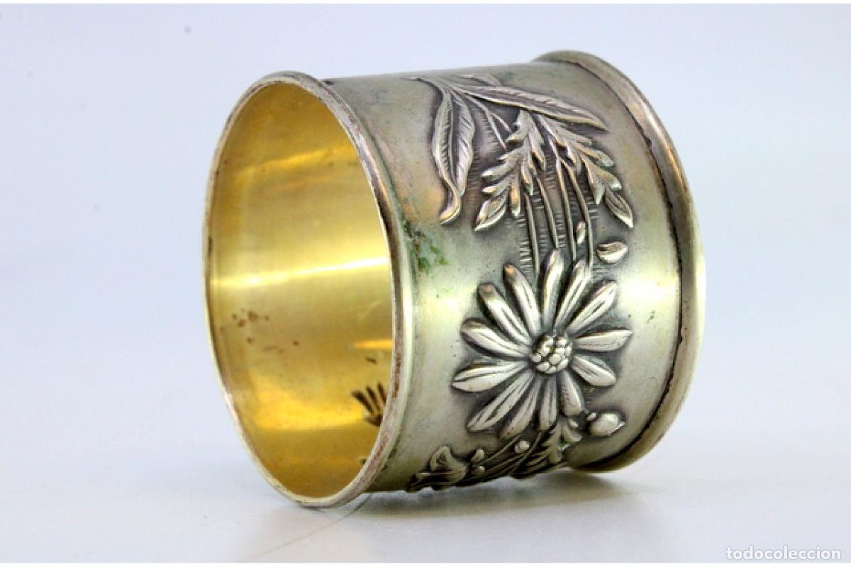 Antig&uuml;edades: Anillo para servilletas de plata - Foto 2