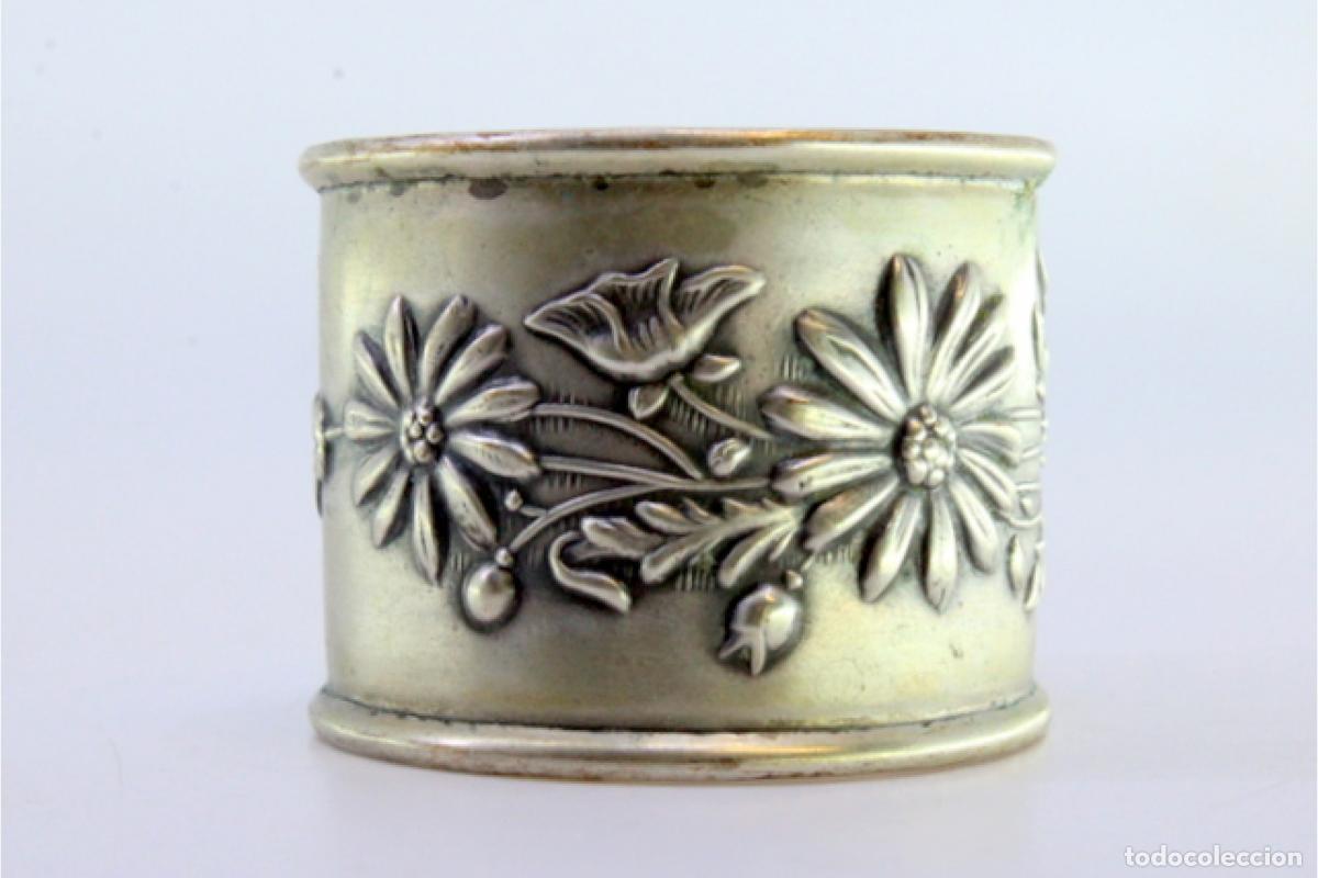 Antig&uuml;edades: Anillo para servilletas de plata - Foto 6