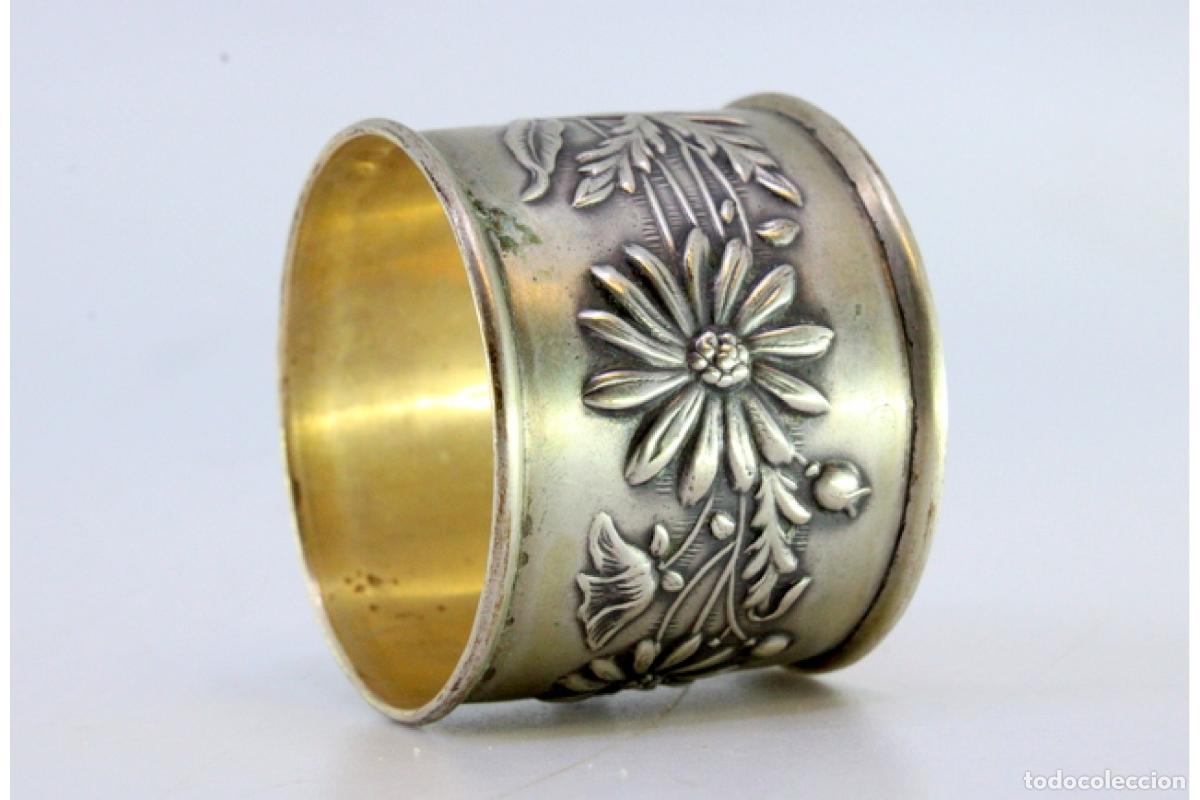 Antig&uuml;edades: Anillo para servilletas de plata - Foto 7