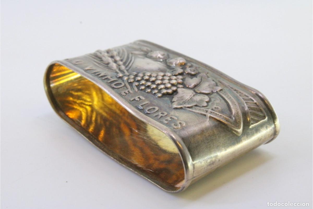 Antig&uuml;edades: Anillo para servilletas de plata - Foto 2