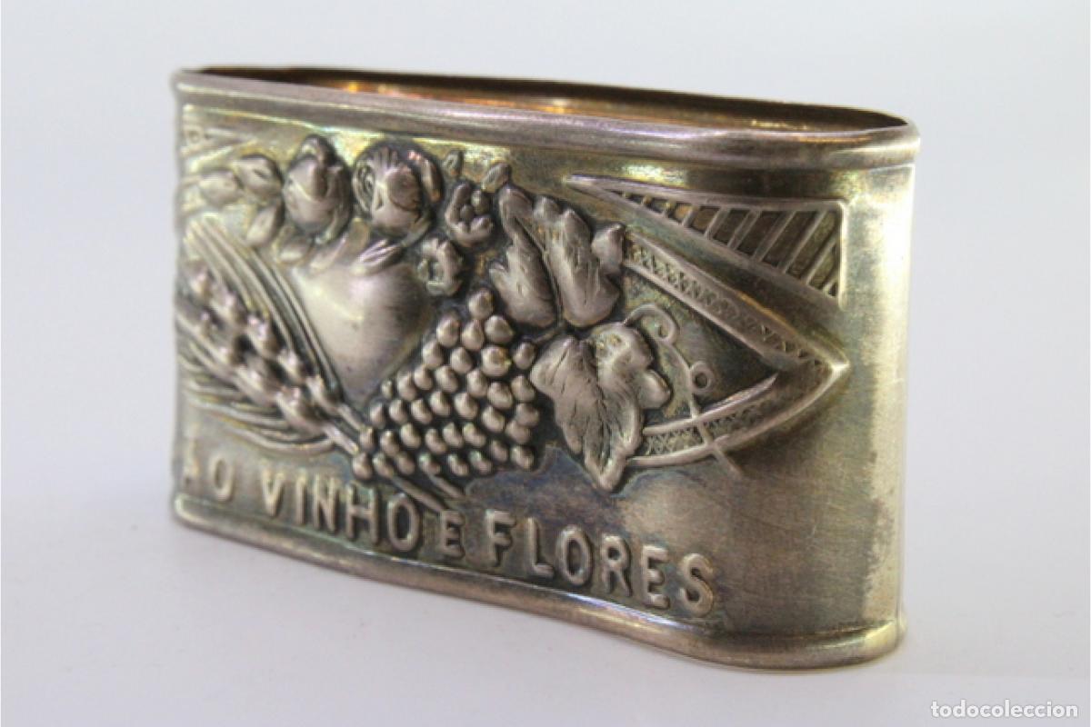 Antig&uuml;edades: Anillo para servilletas de plata - Foto 4