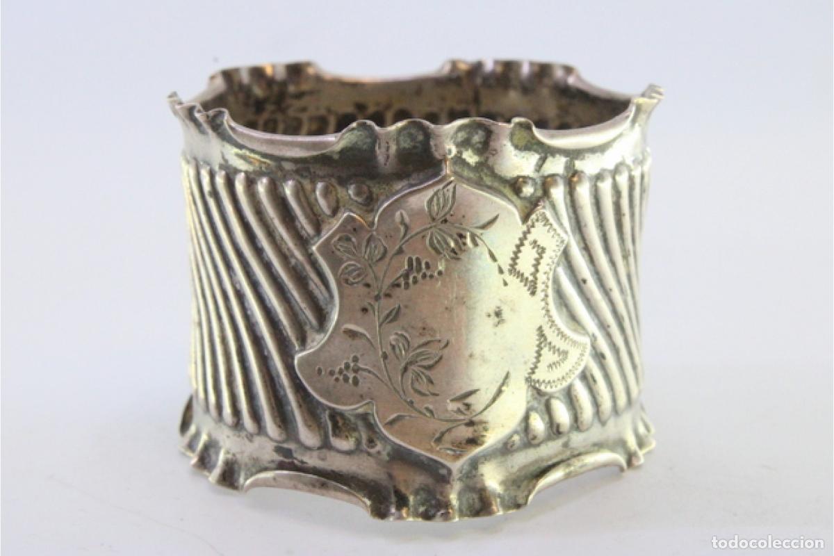 Antig&uuml;edades: Anillo para servilletas de plata - Foto 4