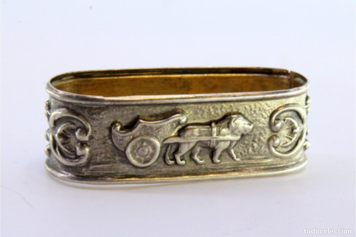 Antig&uuml;edades: Anillo para servilletas de plata - Foto 6
