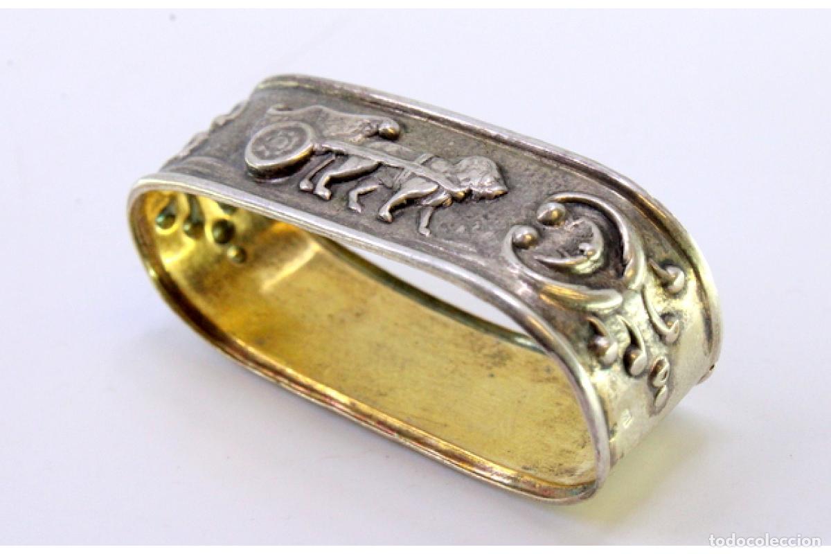 Antig&uuml;edades: Anillo para servilletas de plata - Foto 7