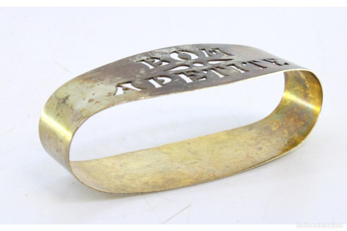 Antig&uuml;edades: Anillo para servilletas de plata - Foto 4