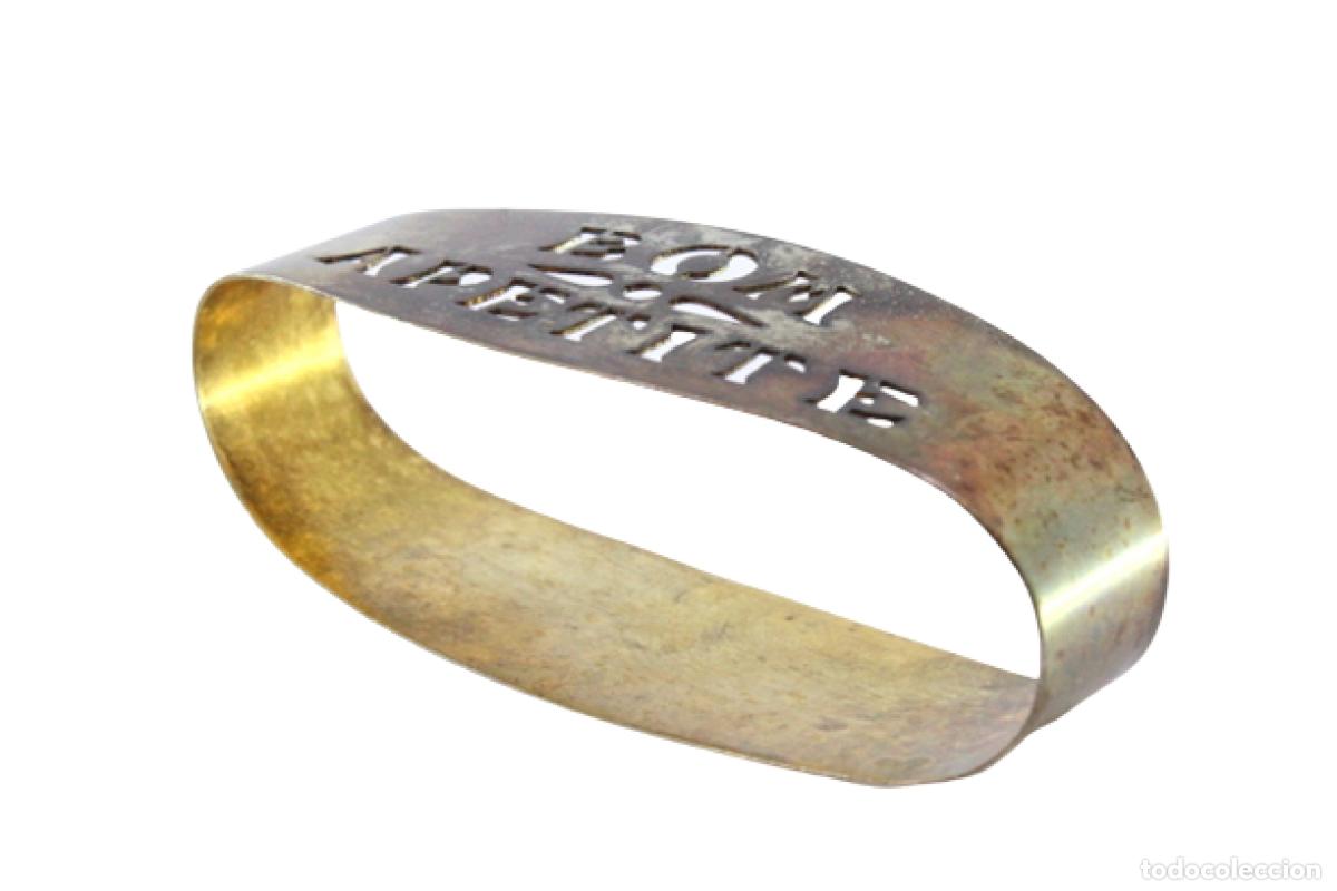 Antig&uuml;edades: Anillo para servilletas de plata - Foto 1