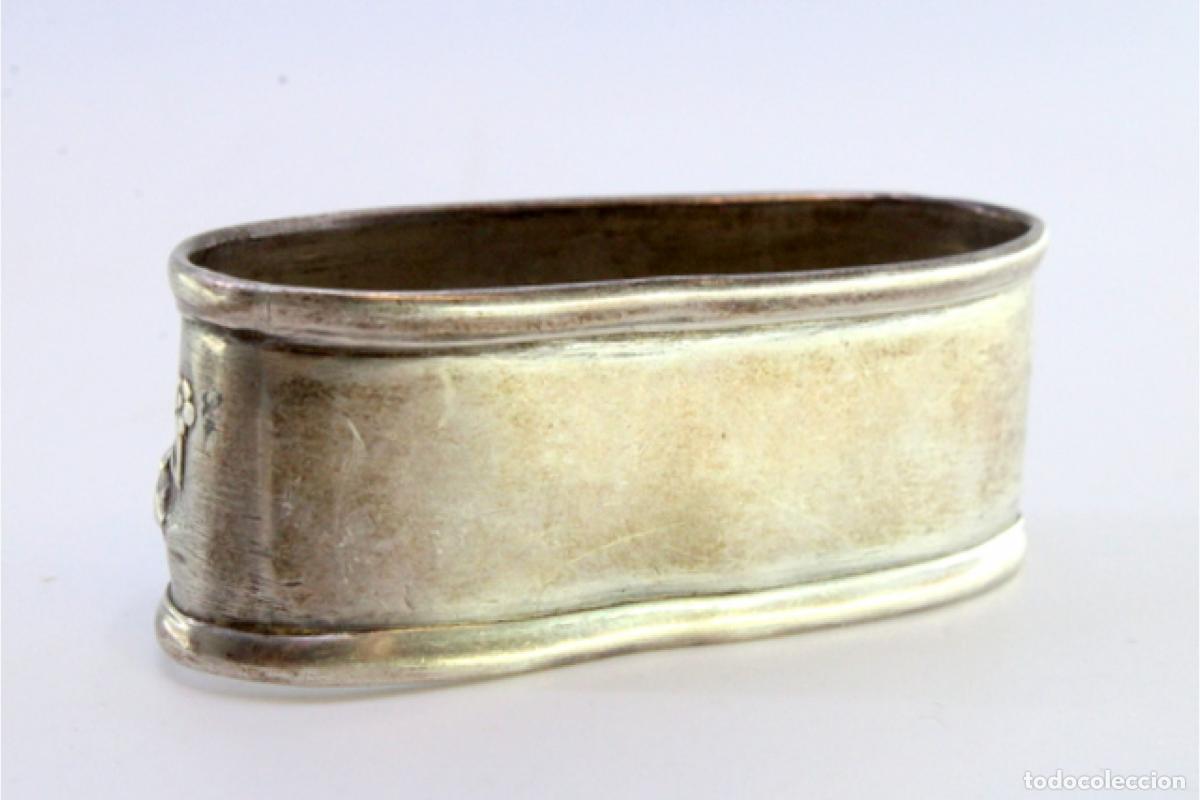 Antig&uuml;edades: Anillo para servilletas de plata - Foto 4