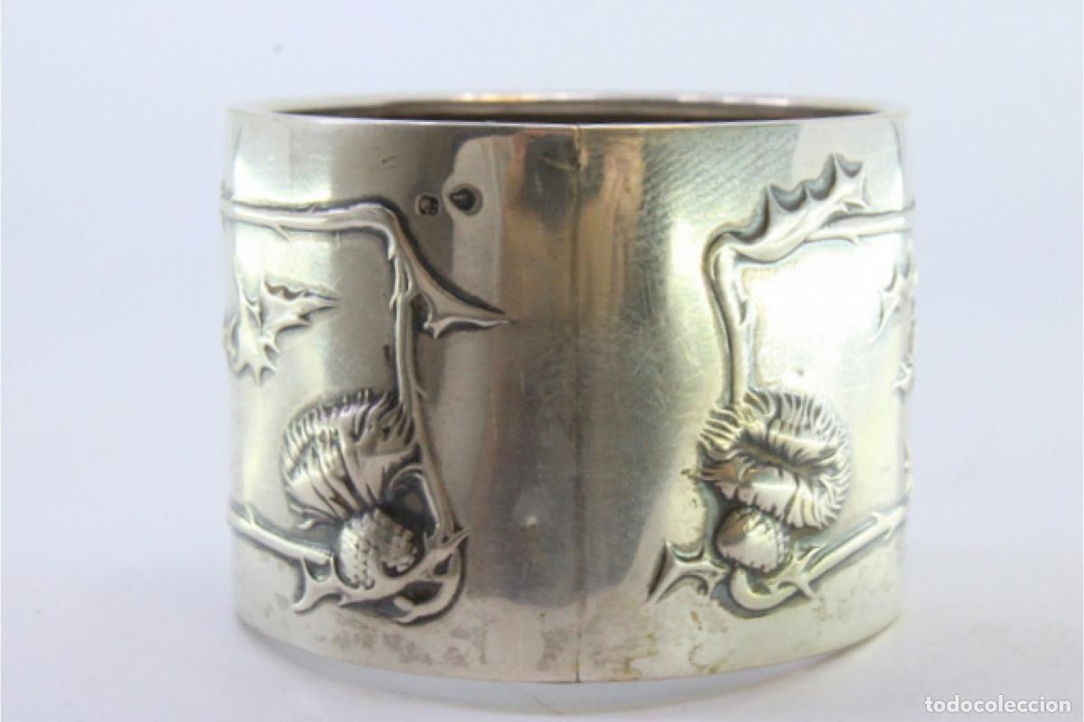 Antig&uuml;edades: Anillo para servilletas de plata - Foto 4