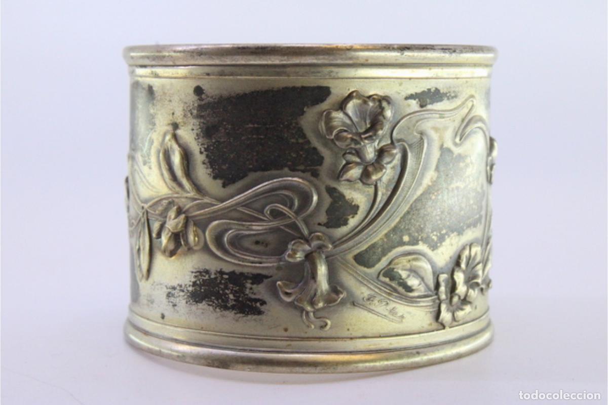 Antig&uuml;edades: Anillo para servilletas de plata - Foto 2