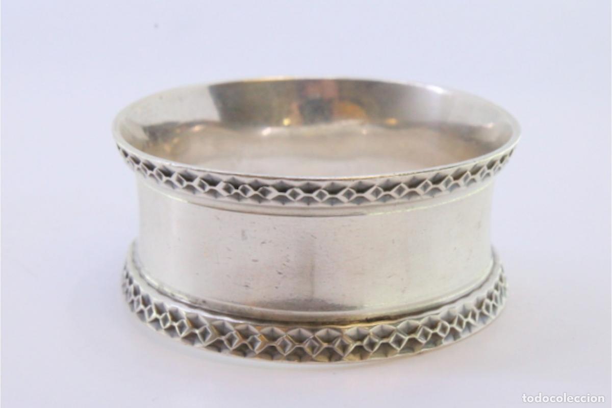 Antig&uuml;edades: Anillo para servilletas de plata - Foto 2