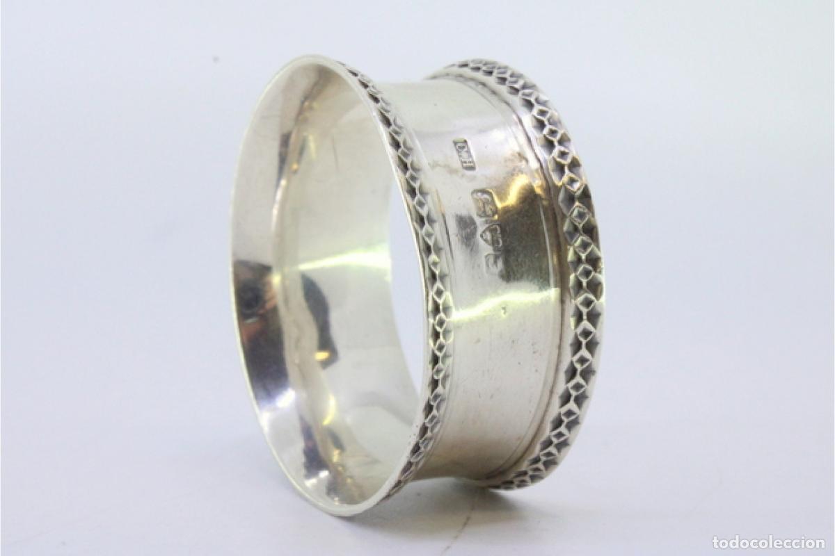 Antig&uuml;edades: Anillo para servilletas de plata - Foto 3