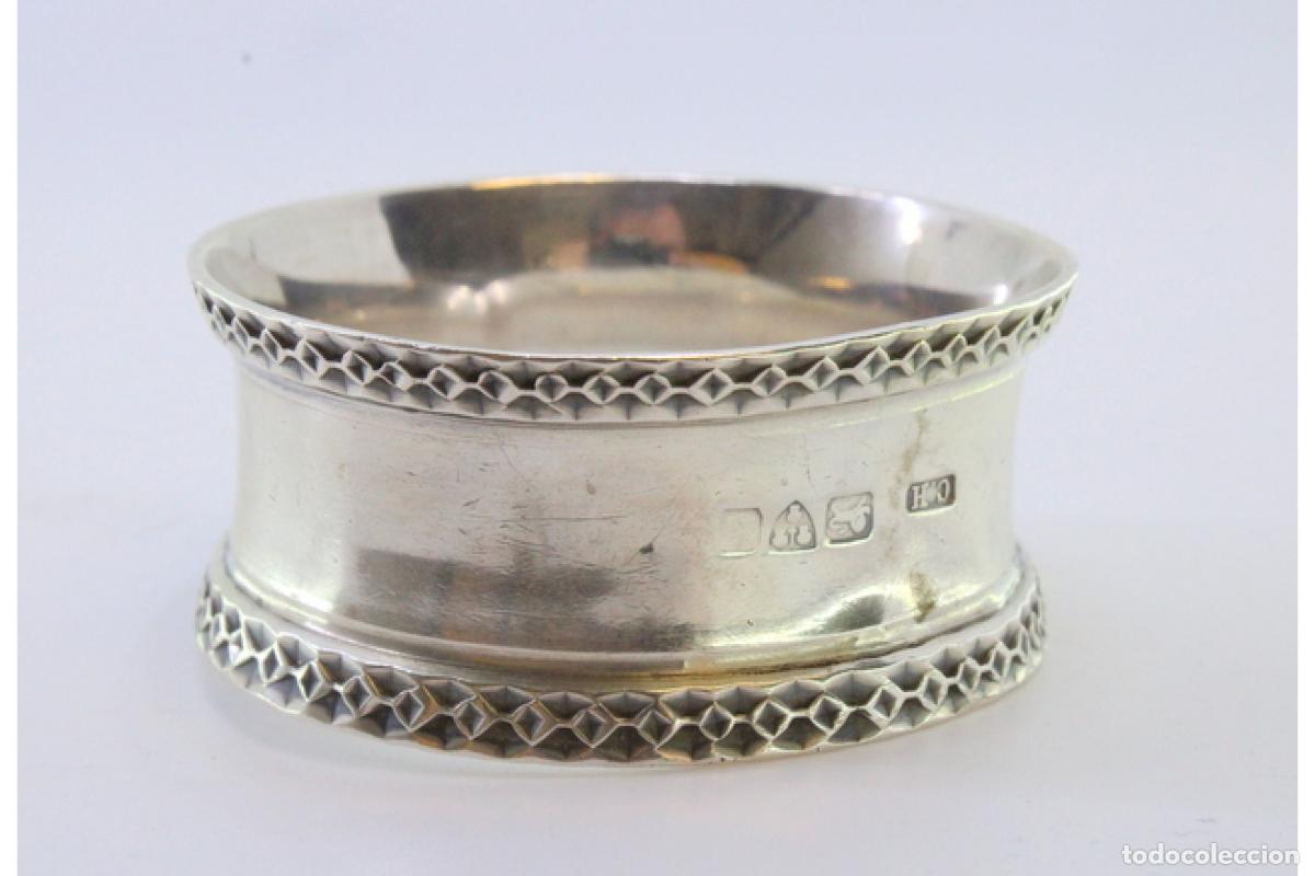 Antig&uuml;edades: Anillo para servilletas de plata - Foto 4