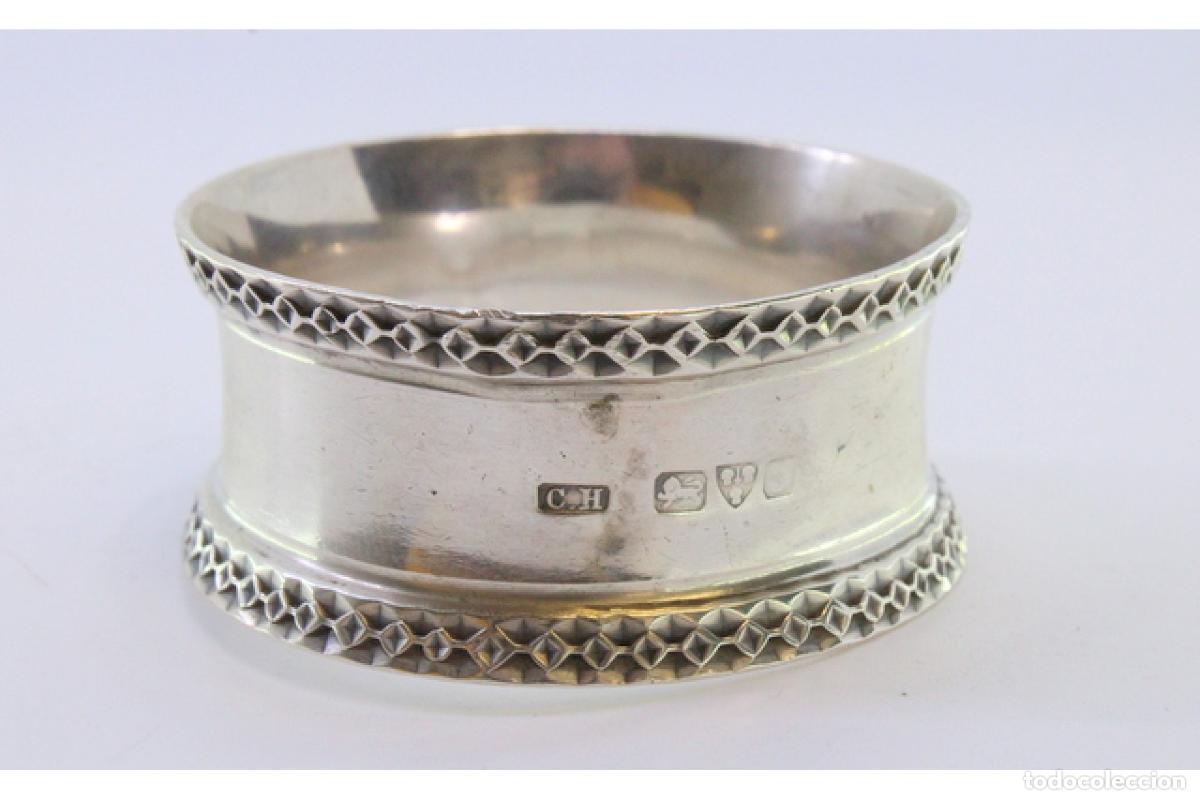 Antig&uuml;edades: Anillo para servilletas de plata - Foto 5