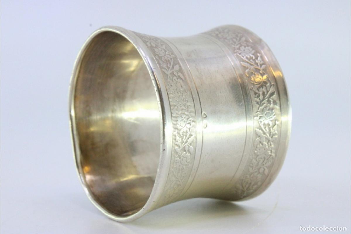 Antig&uuml;edades: Anillo para servilletas de plata - Foto 2