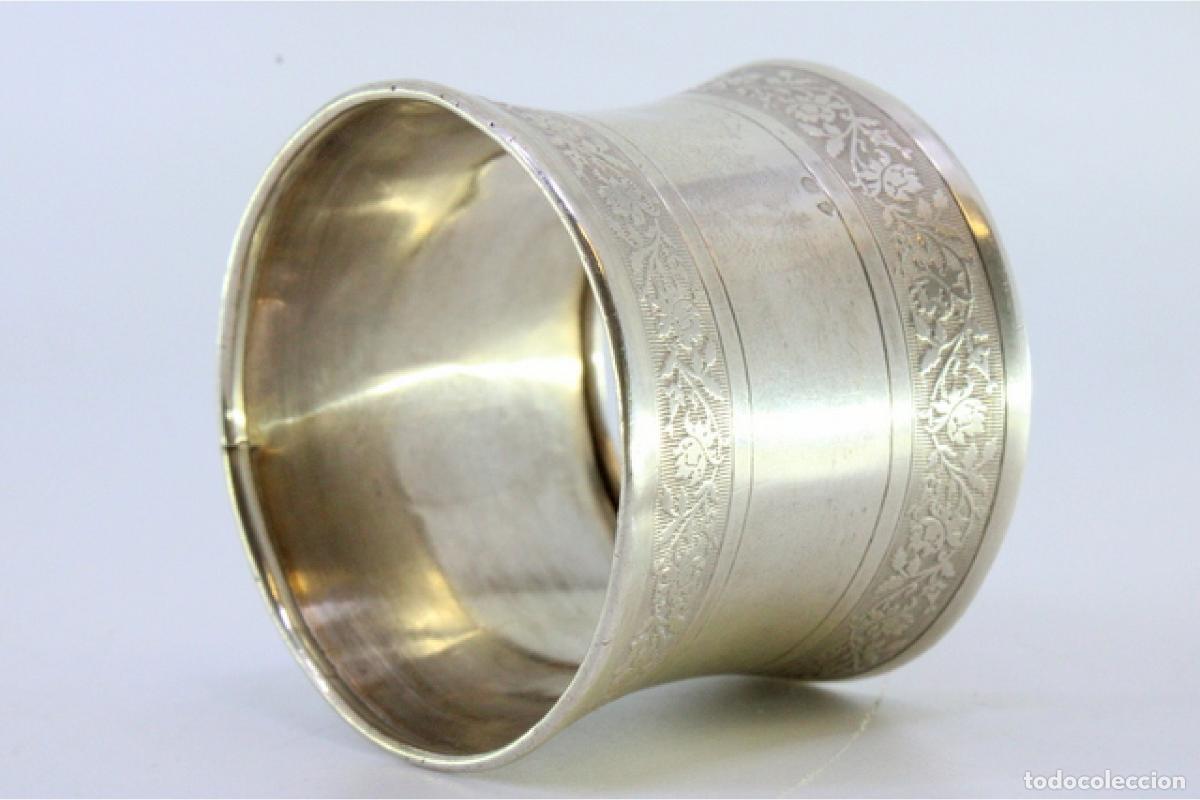 Antig&uuml;edades: Anillo para servilletas de plata - Foto 7