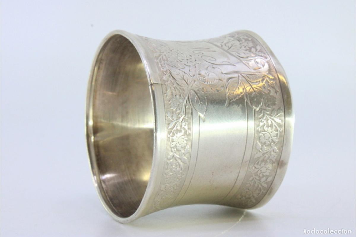 Antig&uuml;edades: Anillo para servilletas de plata - Foto 8