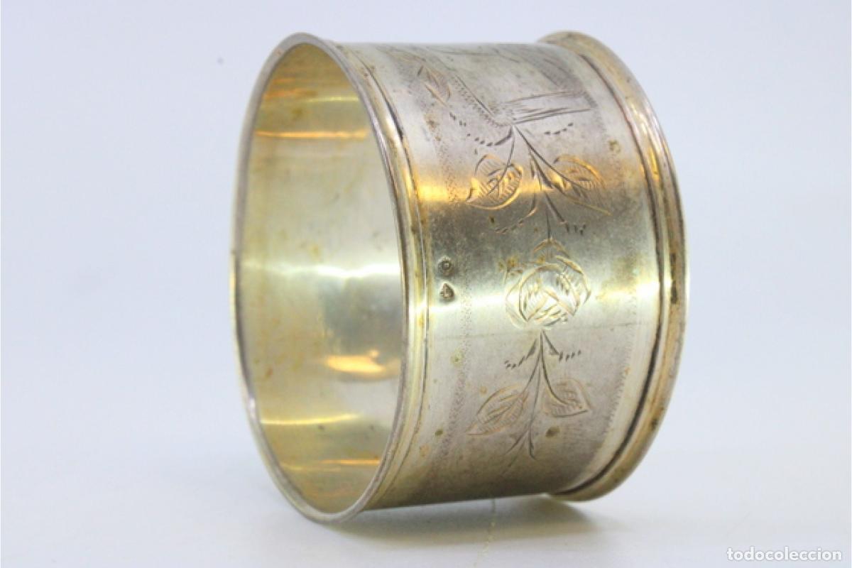 Antig&uuml;edades: Anillo para servilletas de plata - Foto 6