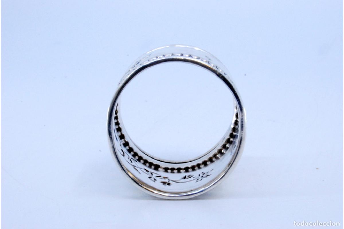 Antig&uuml;edades: Anillo para servilletas de plata - Foto 4