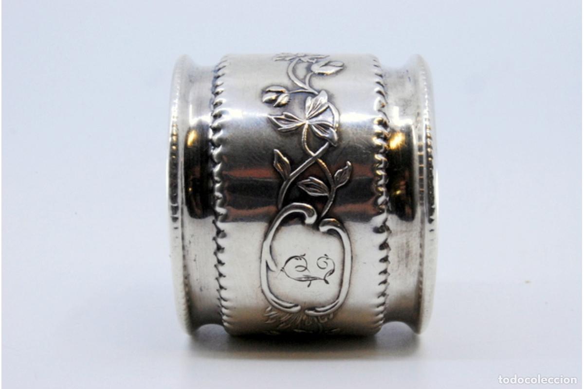 Antig&uuml;edades: Anillo para servilletas de plata - Foto 5