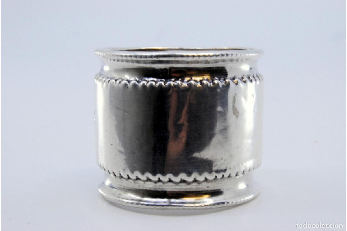Antig&uuml;edades: Anillo para servilletas de plata - Foto 6