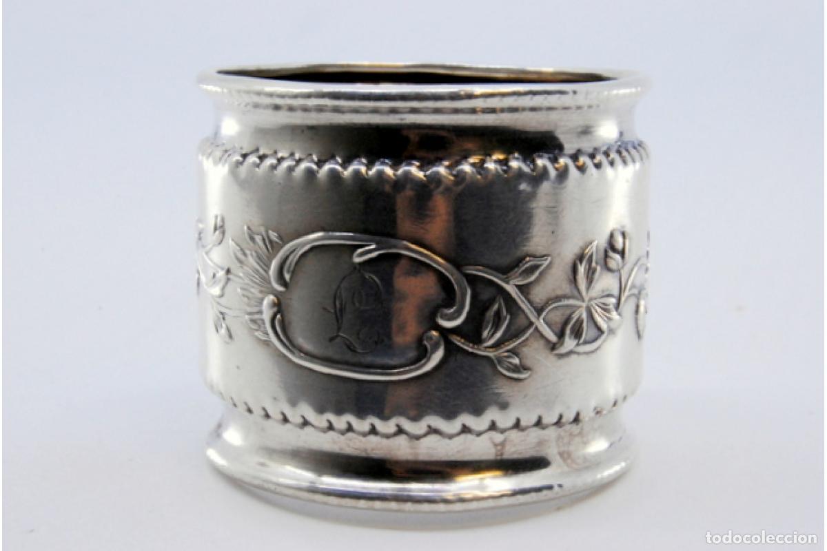 Antig&uuml;edades: Anillo para servilletas de plata - Foto 7