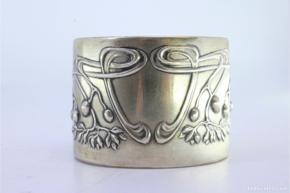 Antig&uuml;edades: Anillo para servilletas de plata - Foto 3