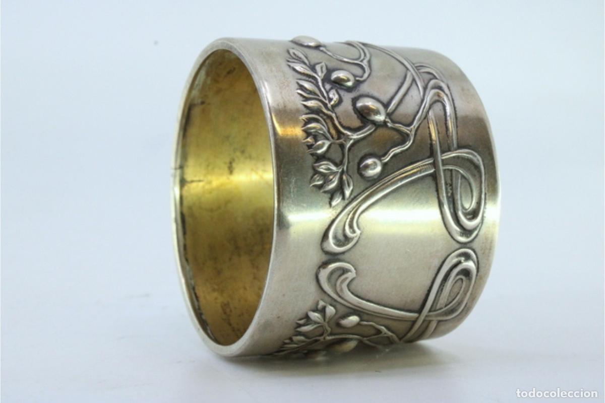 Antig&uuml;edades: Anillo para servilletas de plata - Foto 4