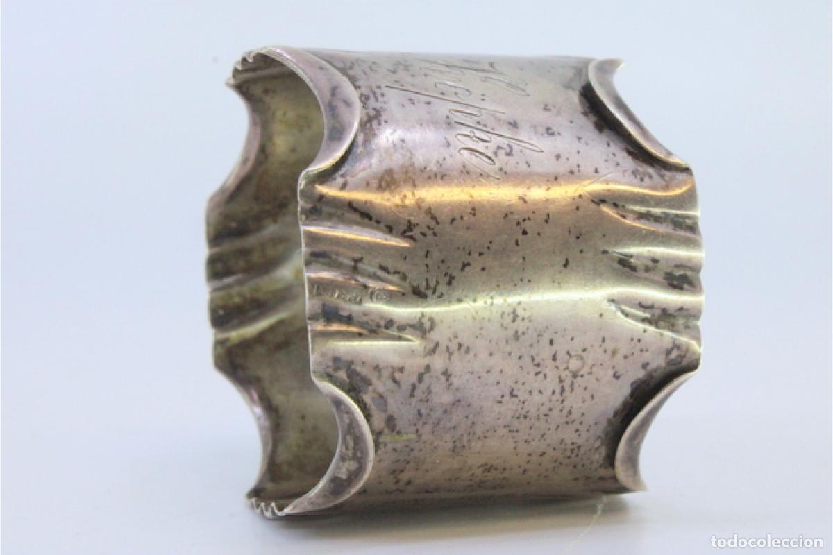 Antig&uuml;edades: Anillo para servilletas de plata - Foto 3