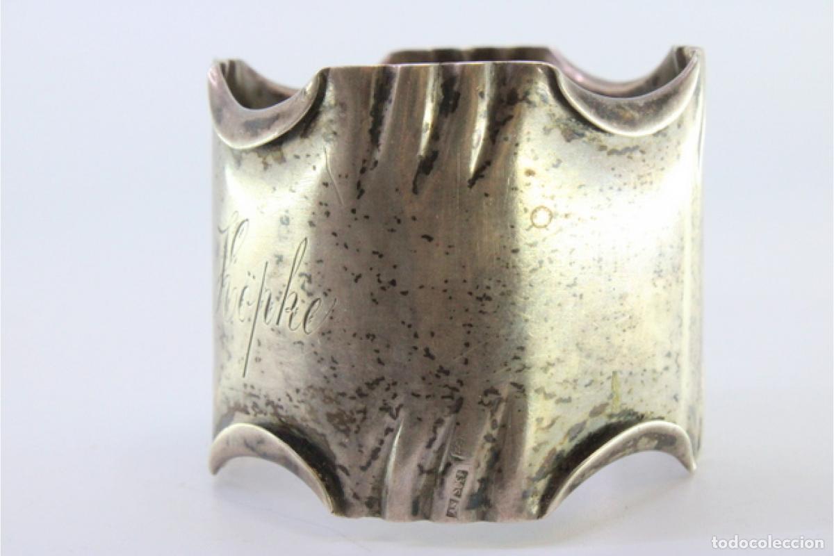 Antig&uuml;edades: Anillo para servilletas de plata - Foto 6