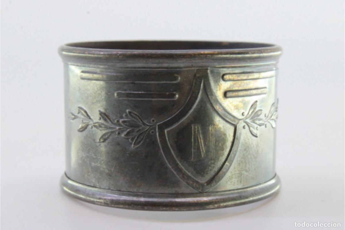 Antig&uuml;edades: Anillo para servilletas de plata - Foto 2