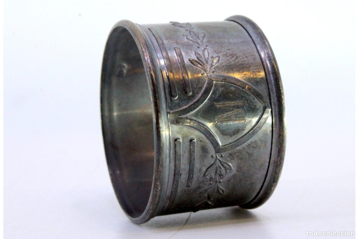 Antig&uuml;edades: Anillo para servilletas de plata - Foto 3