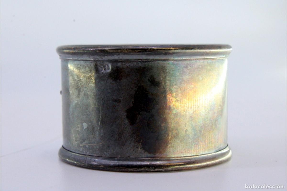 Antig&uuml;edades: Anillo para servilletas de plata - Foto 4